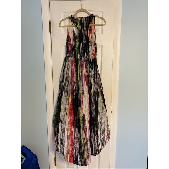 Colorful High-Low Flowy Dress | Size M - Picture 2 of 2